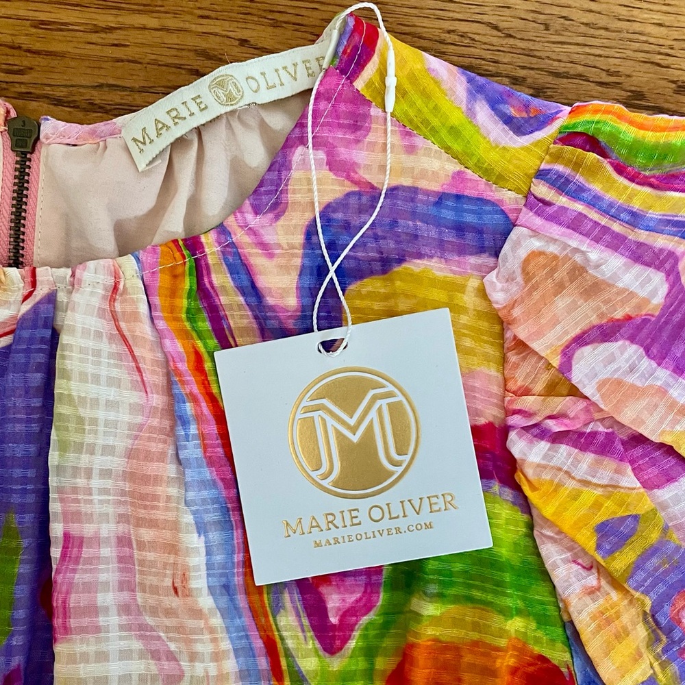 Marie Oliver Harly Pastel Marble Top Style 1H7-177-212B Women’s Small NEW W TAGS - Picture 3 of 7
